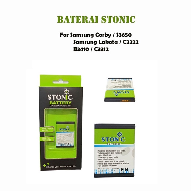 Baterai Samsung Corby S3650 Lakota B3410 Battery Stonic Double Power Batre