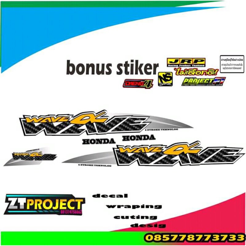 striping stiker wave 110 thailand