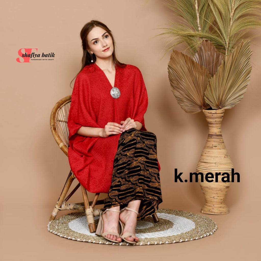 bajupolosan kaftan viskos  tunik batik viscose trusmi batik cirebon