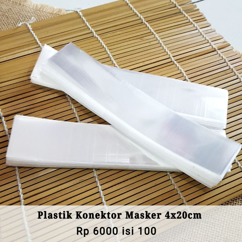 25~100 lembar Plastik Kemasan OPP  4x20 / 5x8 / Tanpa Perekat