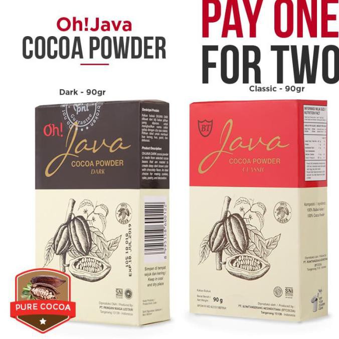 

Diskon Buy 1 Get 1 - Oh! Java Classic - Dark 90g Cocoa Powder Diskon