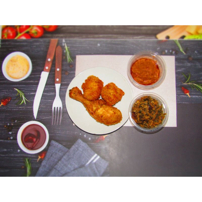 

Paket Catering Ayam Sambel Andaliman/Sambel Khas Batak (tanpa nasi) per 10 porsi
