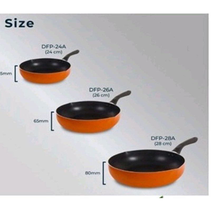 Panci penggoreng/Cookware Deep Fry Pan Miyako 24cm,26cm,28cm Anti lengket