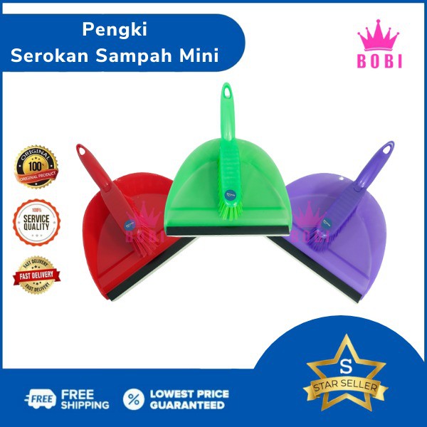 Sapu dan Pengki Mini Set / Sapu Pengki Set / Mini Dustpan - WARNA RANDOM