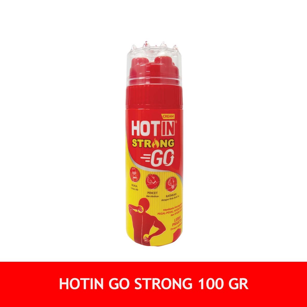 HOT IN CREAM STRONG GO 100g - CREAM SERBA GUNA - Membantu Meringankan PEAGL-PEGAL, NYERI SENDI, DAN NYERI OTOT