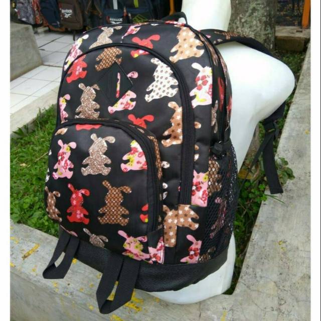 Tas kecil motif/Tas Wanita Cewek Murah Ransel Backpack Mini/JANSPORT MINI