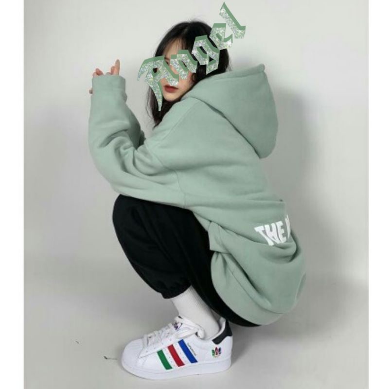 Jacket Zipper Hoodie Oversize Boy Girl Mint Sage Green (6XL 5XL 4XL 3XL 2XL XL L M S Cek Deskripsi) Sweater THE BASIC YOUTH Jumbo Jaket Resleting Bigsize Harajuku Urban Korean Style Hijau Matcha Putih Jaketin Aja