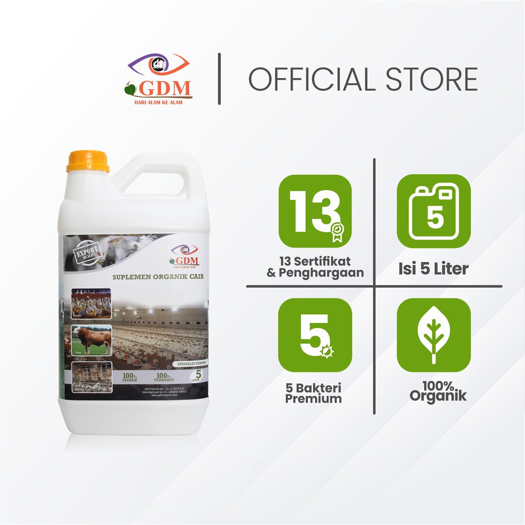 

GDM Suplemen Organik Untuk Peternakan 5LIter