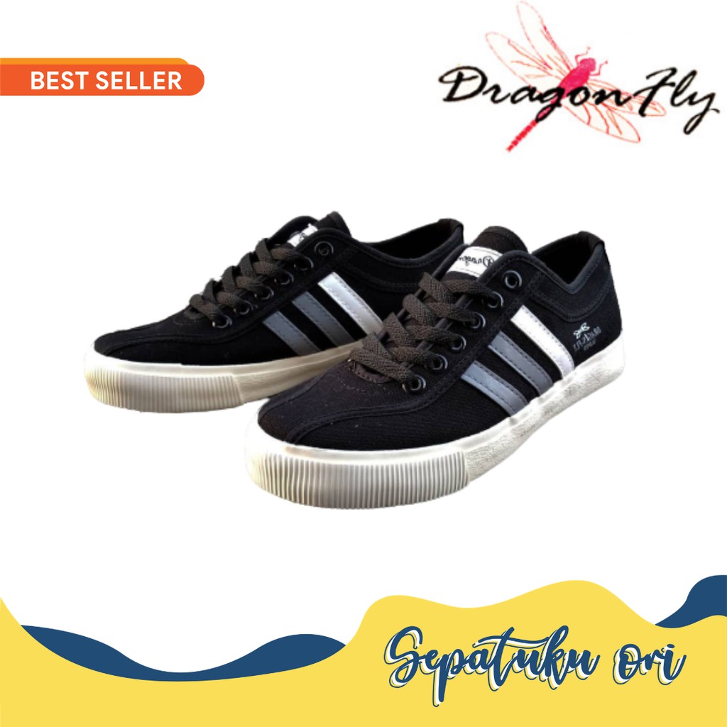 Sepatu Capung Dragonfly Black Hitam Original