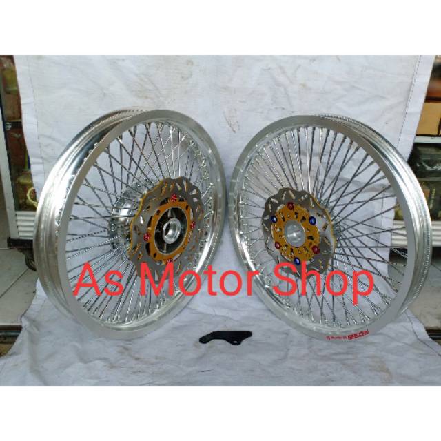 VELG JARI JARI SERIBU MEREK ROSSI Ring 17 TROMOL SET FREE CAKRAM DEPAN BELAKANG NINJA R RR SS