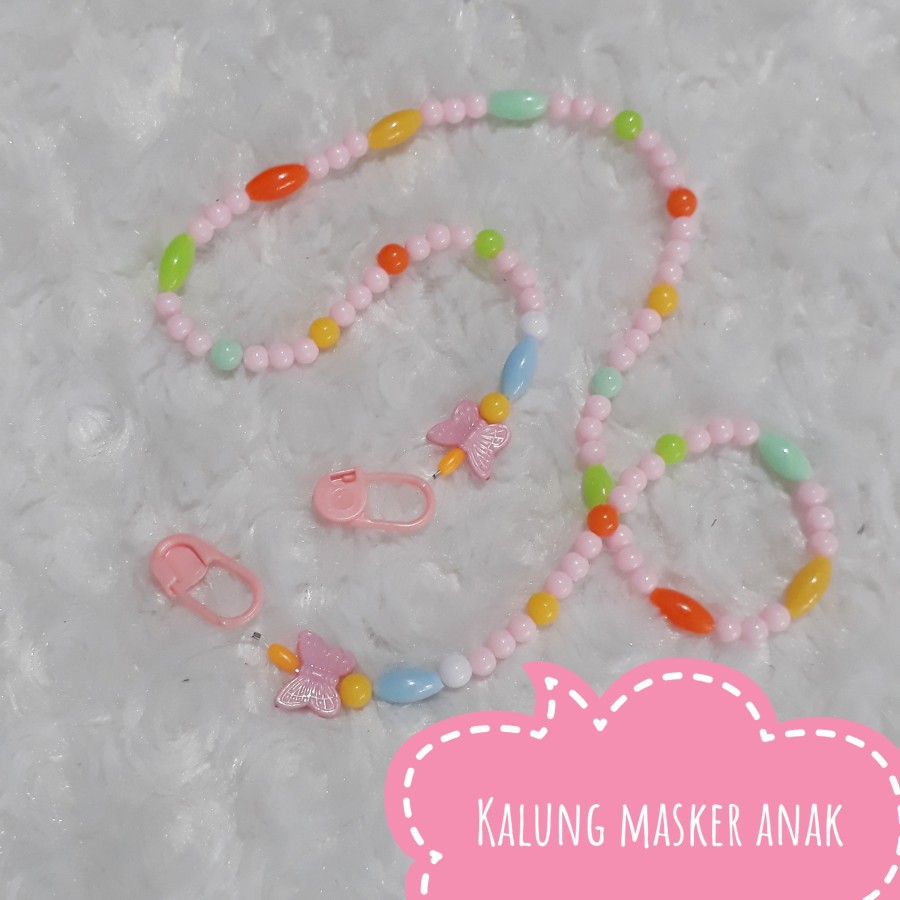 KALUNG MASKER ANAK MUTIARA LUCU