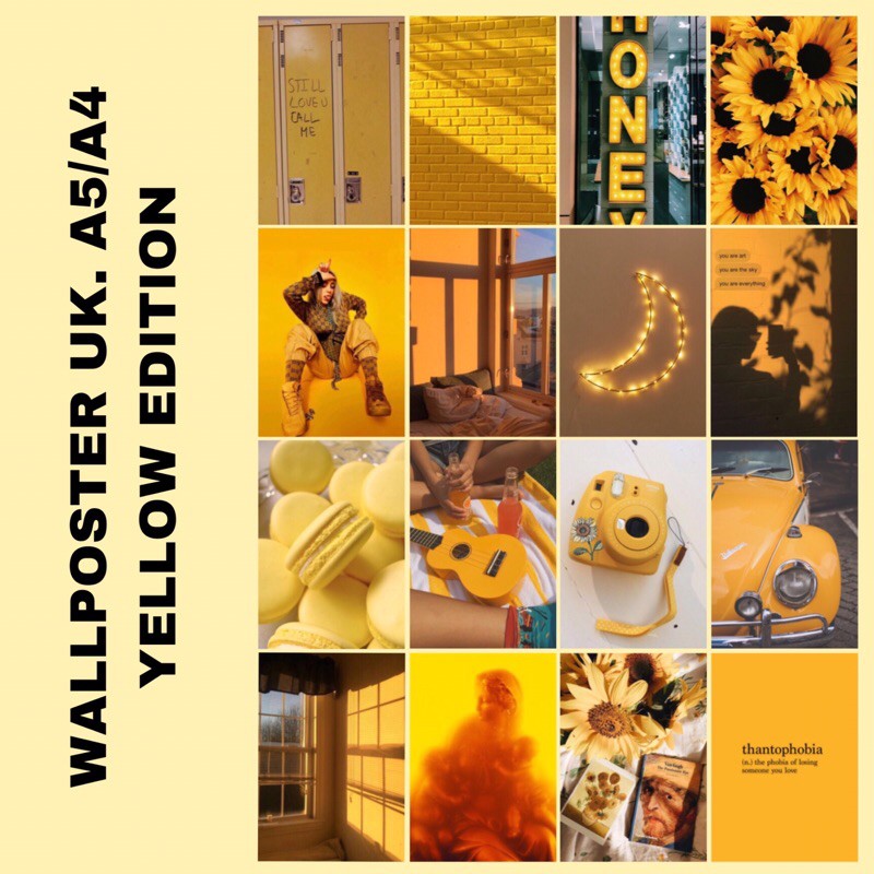 

WALLPOSTER 16 LEMBAR UK. A5/A4 YELLOW EDITION