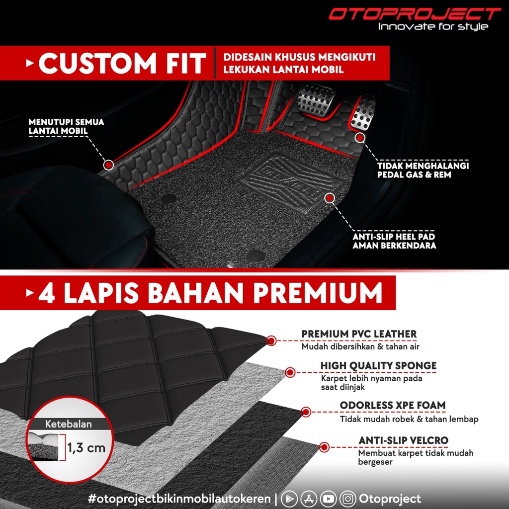 KARPET MOBIL 7D MAXMAT FULL WITH COIL MATE TOYOTA HILUX (PO 3 HARI)-2