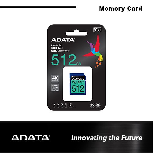 ADATA Premier Pro SDXC/SDHC UHS-I U3 (V30S) 512GB - SD CARD TOSCA