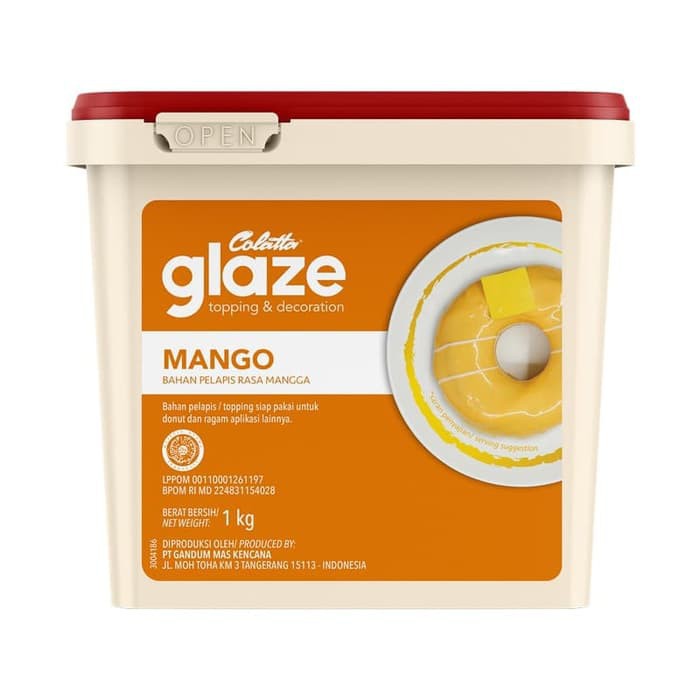 COLATTA Glaze Mango Mangga Coklat Topping Dip Selai 1 kg