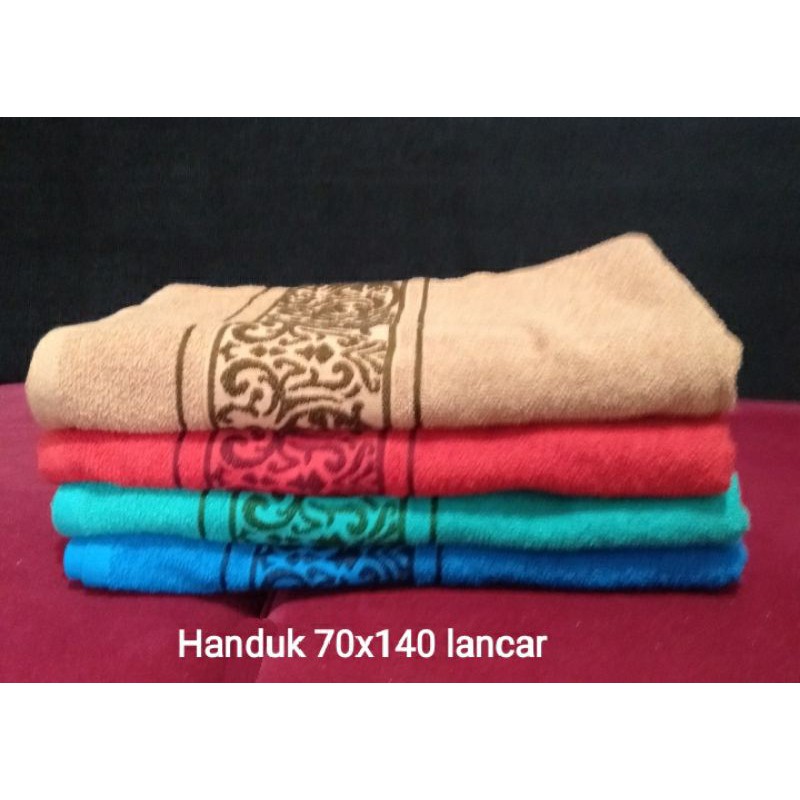 Handuk dewasa merk lancar/Handuk mandi ukuran 70x140