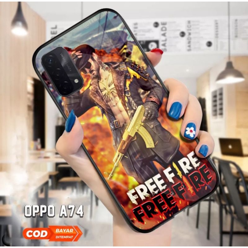 Ax Case custom Oppo A52 A54 A74 A92 A95 Fashion Gaming Freefire Series Premium Quality Casing Hardca