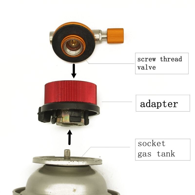 Adaptor Kepala Gas Kaleng Hi Cook atau adapter Kompor Lipat Folding Gas Stove