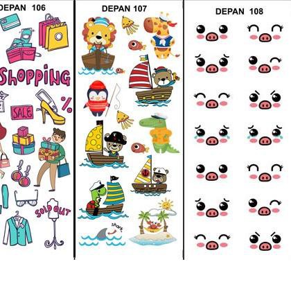 

(xpm-288) Edible Stamp / Sticker Makanan 091 - 108 ##