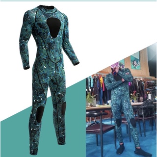 MY02 Wetsuit pria 3mm camoflauge neoprene for diving