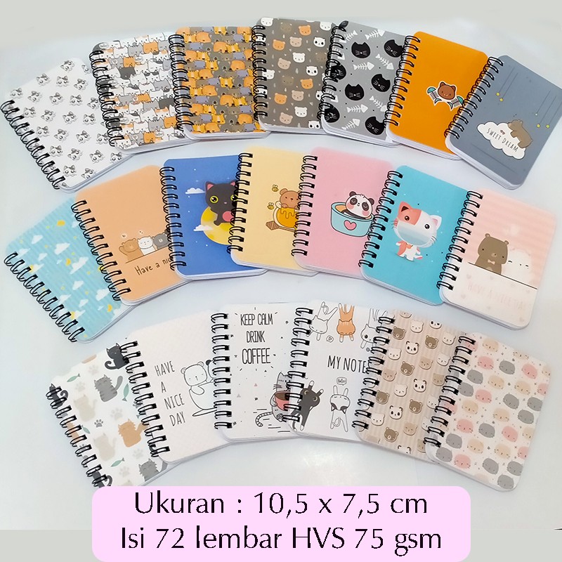 

Notebook Mini Buku Memo Catatan Kecil
