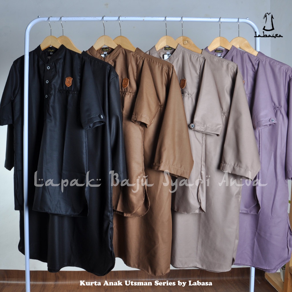 Kurta Anak Laki Polos Toyobo | Utsman Series | Gamis Anak Laki | Perkiraan Usia 8-15 tahun | Bisa COD