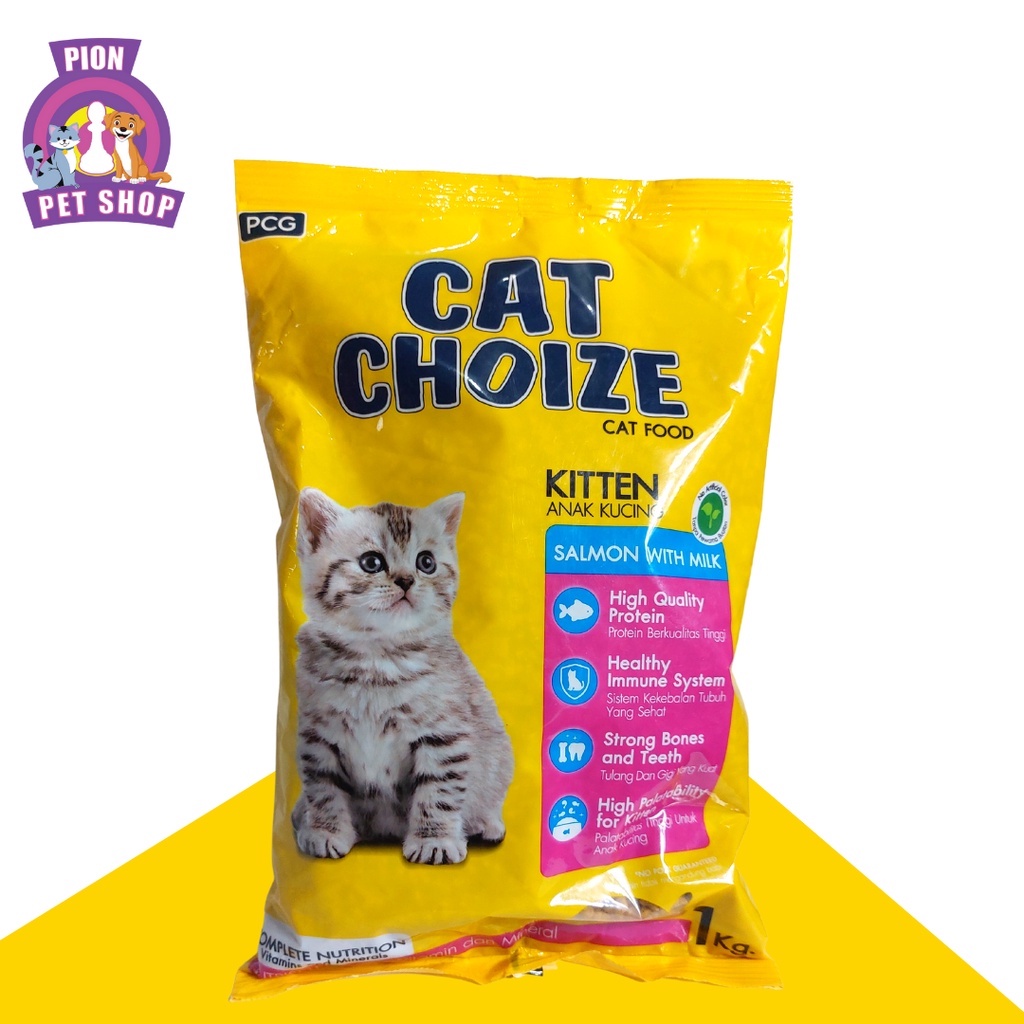 CAT CHOIZE KITTEN Salmon ukuran 1 kg - makanan anak kucing RASA SALMON KITTEN