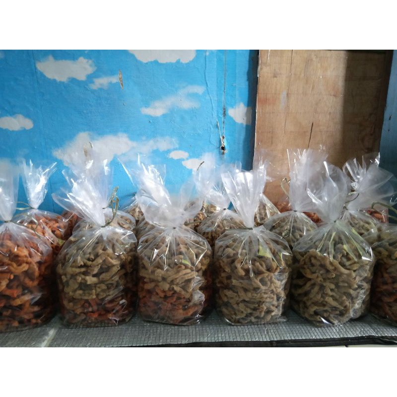 

1 kg Usus Crispy bisa di mix Varian Rasa/ Rasa Nya mantepp