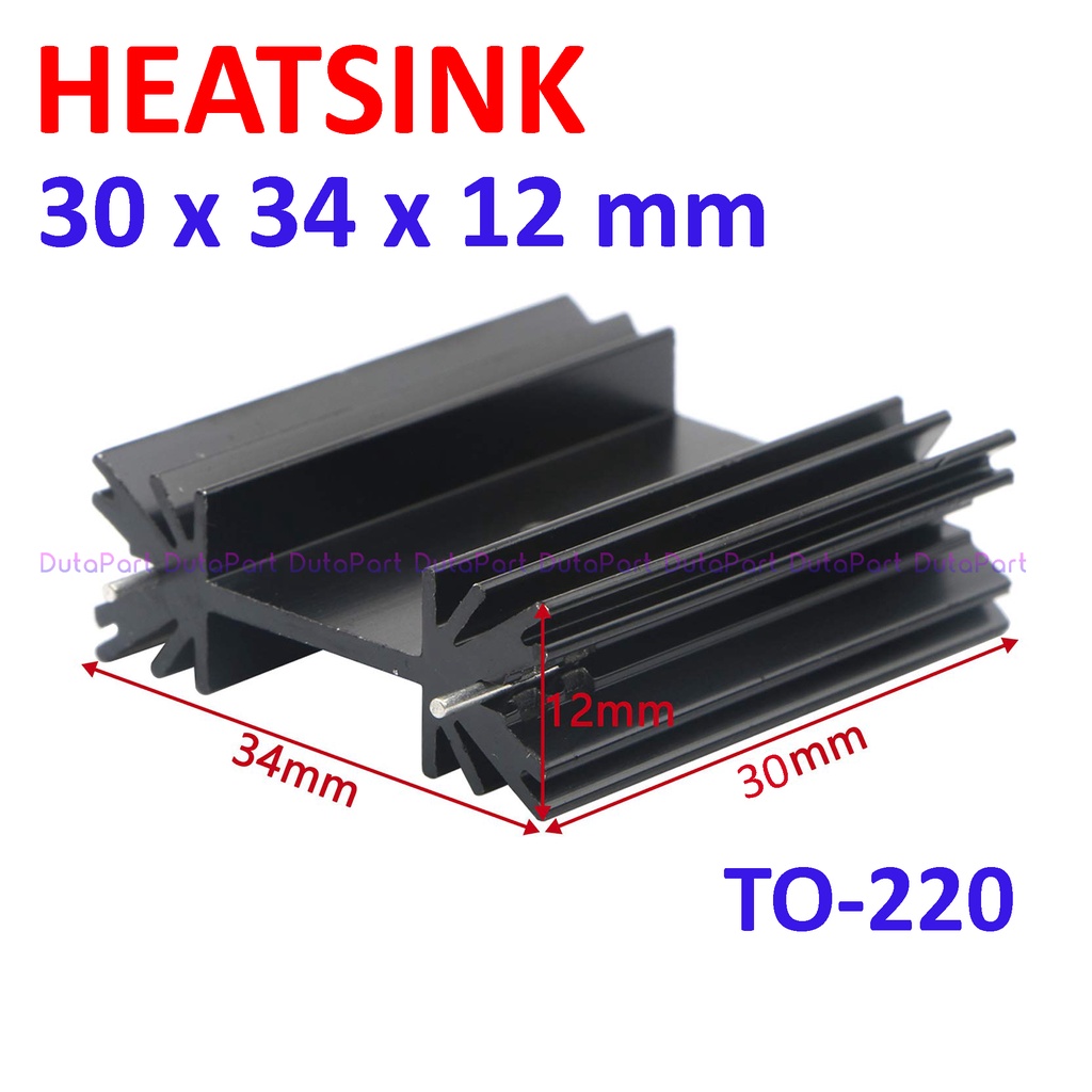 Heatsink Aluminium Pendingin 30x34x12mm Kembang Mosfet Transistor