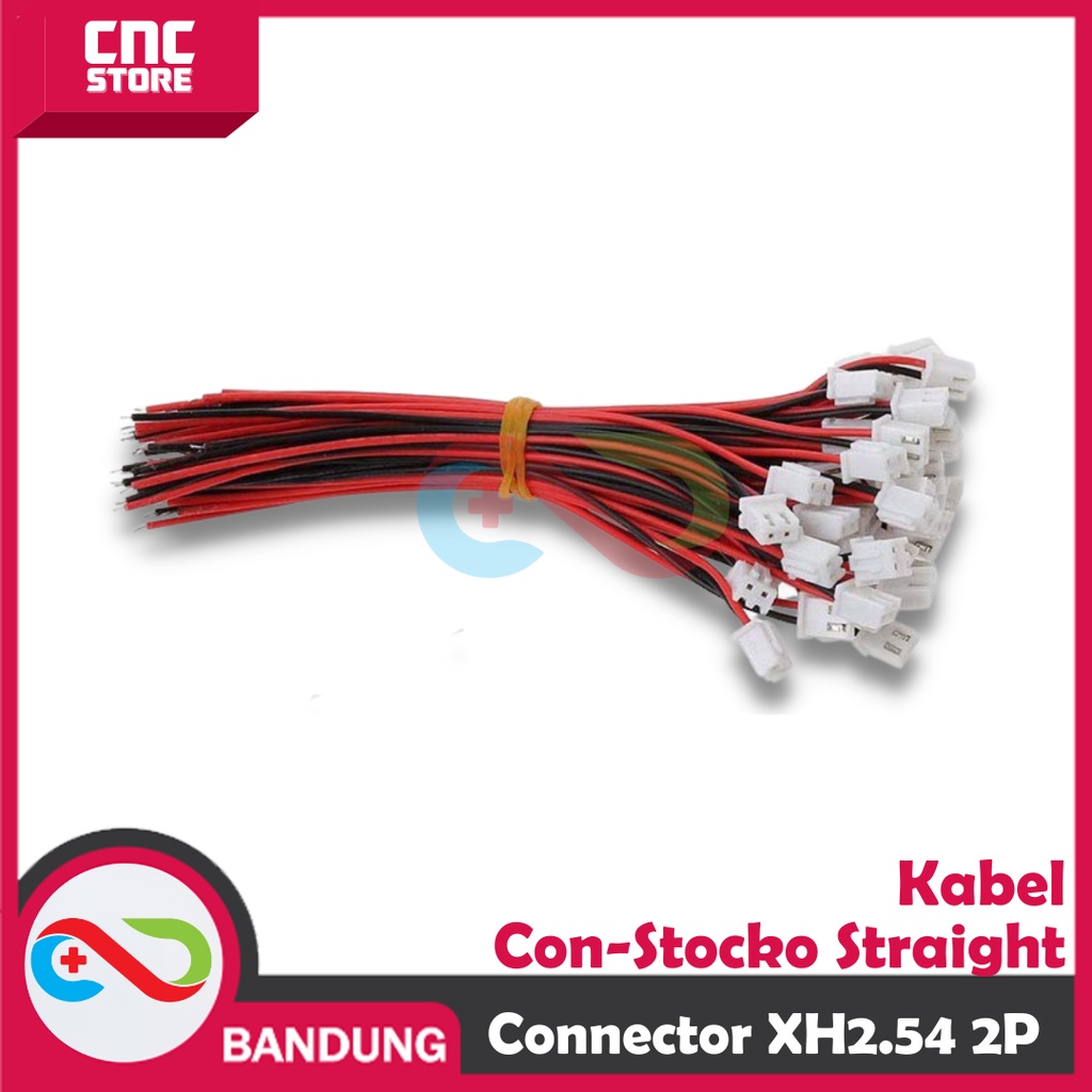 CONNECTOR XH2.54 2P PIN FEMALE 10CM CABLE JST 2.54MM SOCKET CON STOCKO