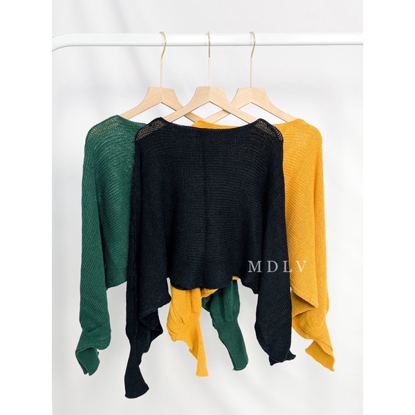 MDLV ~ Batwing Aiko Rajut Atasan Kalong Rajut Atasan Rajut Sweter Batwing Rajut Fashion Wanita