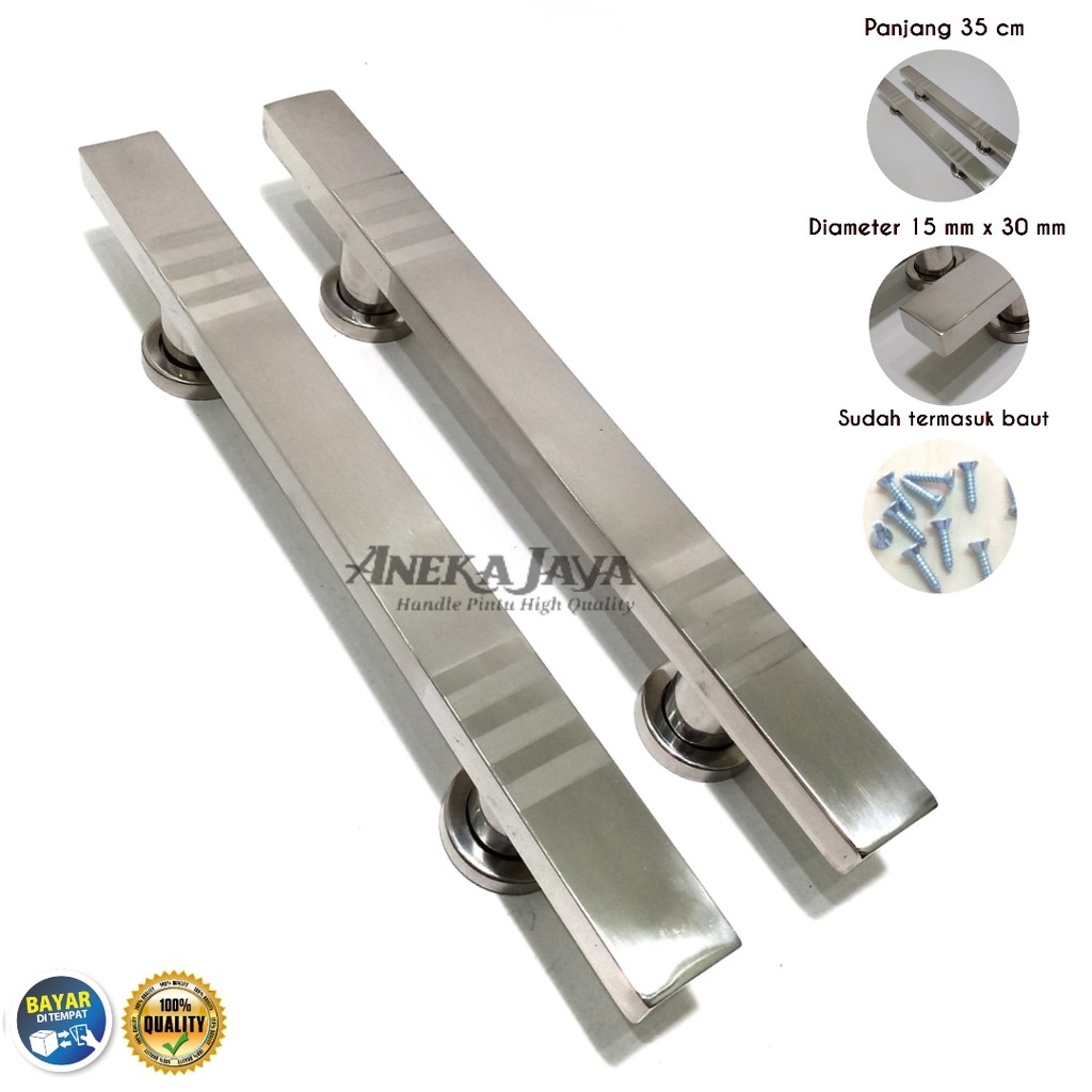 Handle Pintu rumah 35 cm / Tarikan Pintu / Pegangan Pintu rumah minimalis Dop stainlees steel