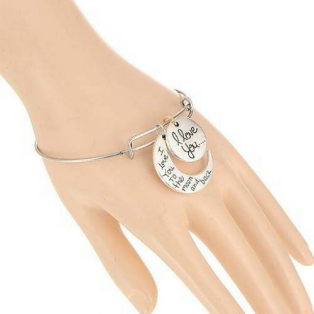 Bangle I Love You Moon / Gelang Lucu