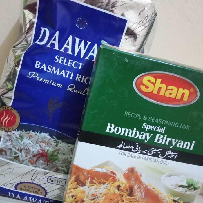 

gr011ttr Paket Beras Basmati Daawat Dan Bumbu Biryani Sv012Ss