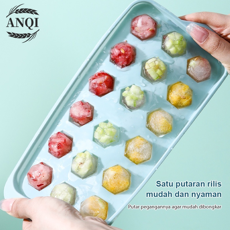 ANQI 1888 Cetakan Es Batu Sekat 18/Cetakan Es Segi / Cetakan Es Batu / Ice Tray VS-96