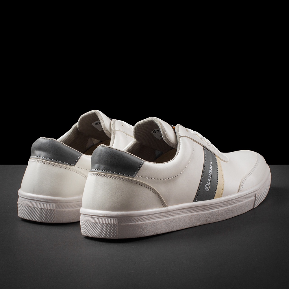 Sepatu Sneakers Pria Kasual Sneaker Firaun White Grey Sepatu Sneakers Pria Casual Ori Original 100% Sepatu Cowo Murah Santai Lokal Tali Cowok