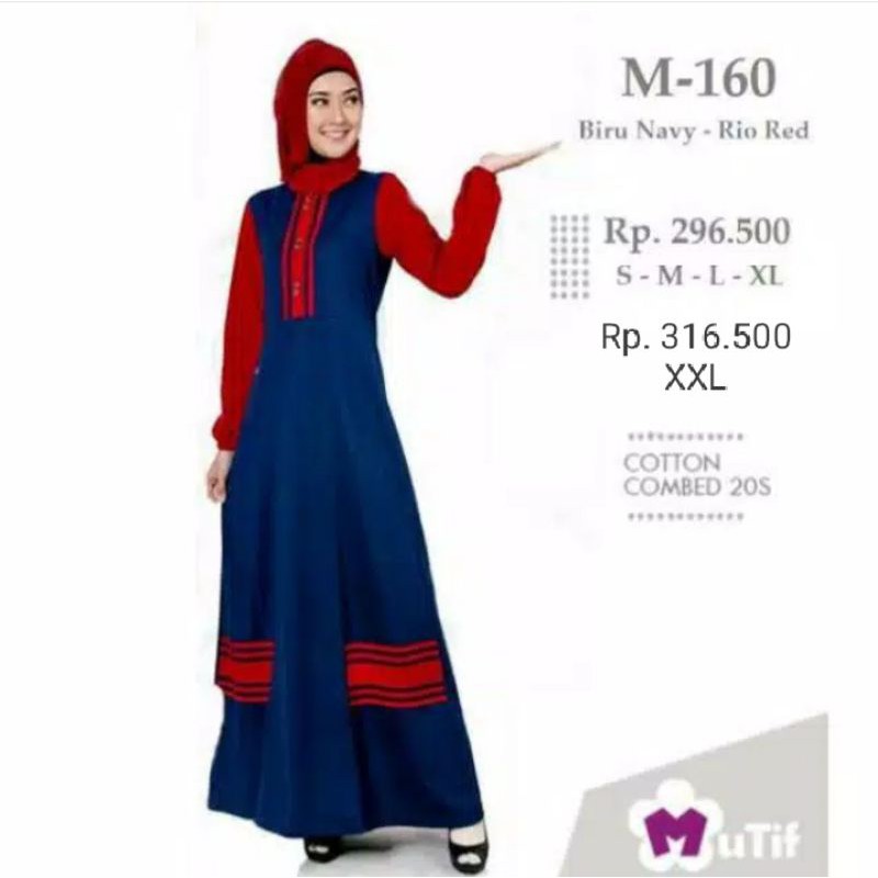 Baju Busana Muslim Wanita Gamis Merk Mutif Model "160"