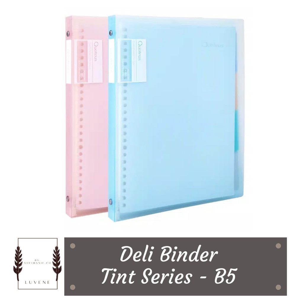 

Deli Binder Tint Series ukuran B5