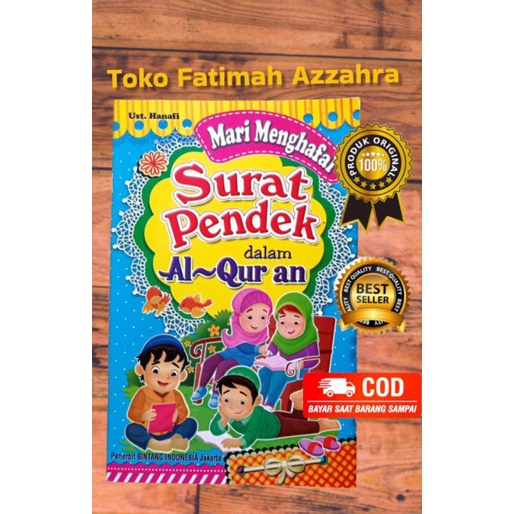 Buku Menghafal Surat-surat Pendek dalam Al-Qur'an untuk anak paud dan tk full colour