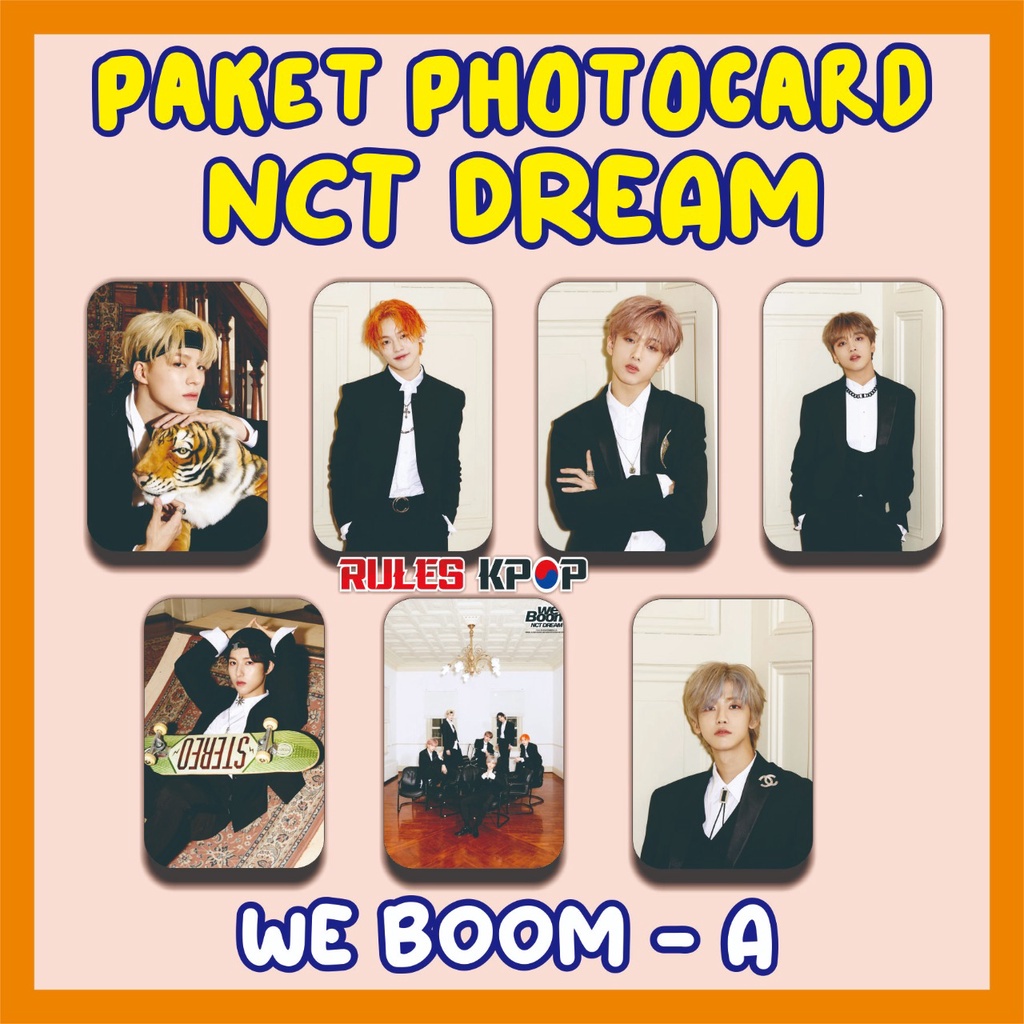 [7 lbr) PHOTOCARD NCT DREAM WE BOOM ALBUM PC NCT WE BOOM POLAROID NCT DREAM WE BOOM Polaroid NCT DRE
