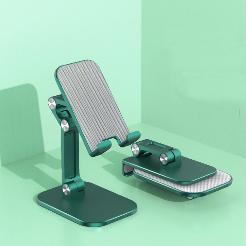 (Green) Stand Holder Hp Universal Bisa Dilipat / Disesuaikan Untuk Iphone / Android