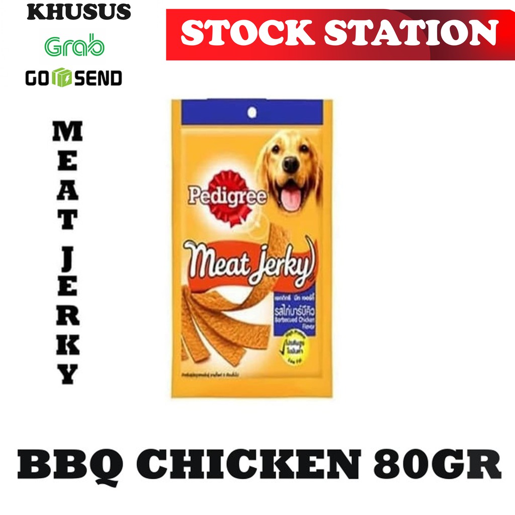 Meat Jerky Strap/pipih BBQ Chiken 80gr( GOSEN/GRAB )