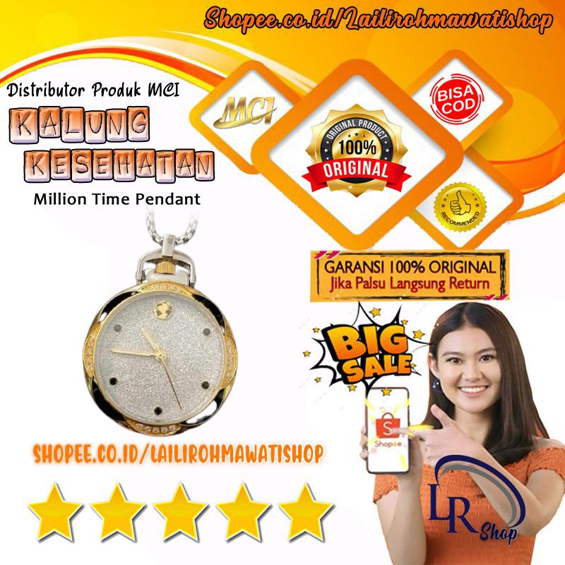 KALUNG KESEHATAN / KALUNG KESEHATAN MCI / KALUNG MILLION TIME PENDANT / KALUNG JAM MCI /  MCI ASLI