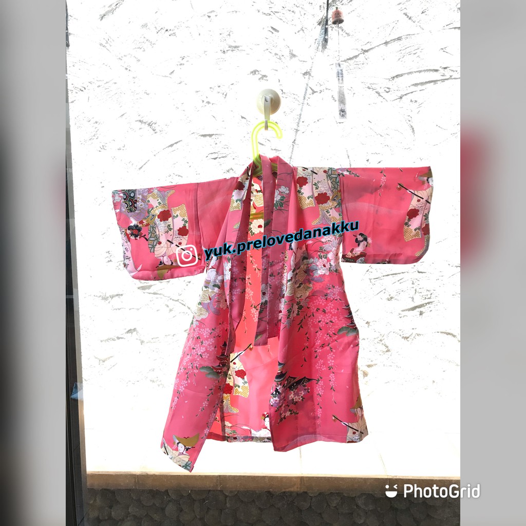 Kimono Pink baju preloved anak