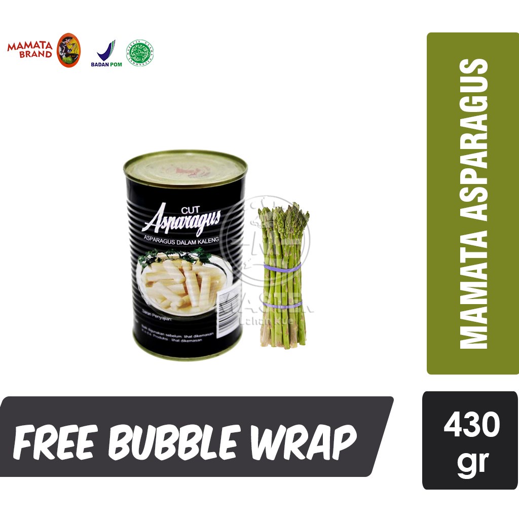 Asparagus Cut Mamata Brand / Sayur Asparagus Kaleng [ 430gr ]