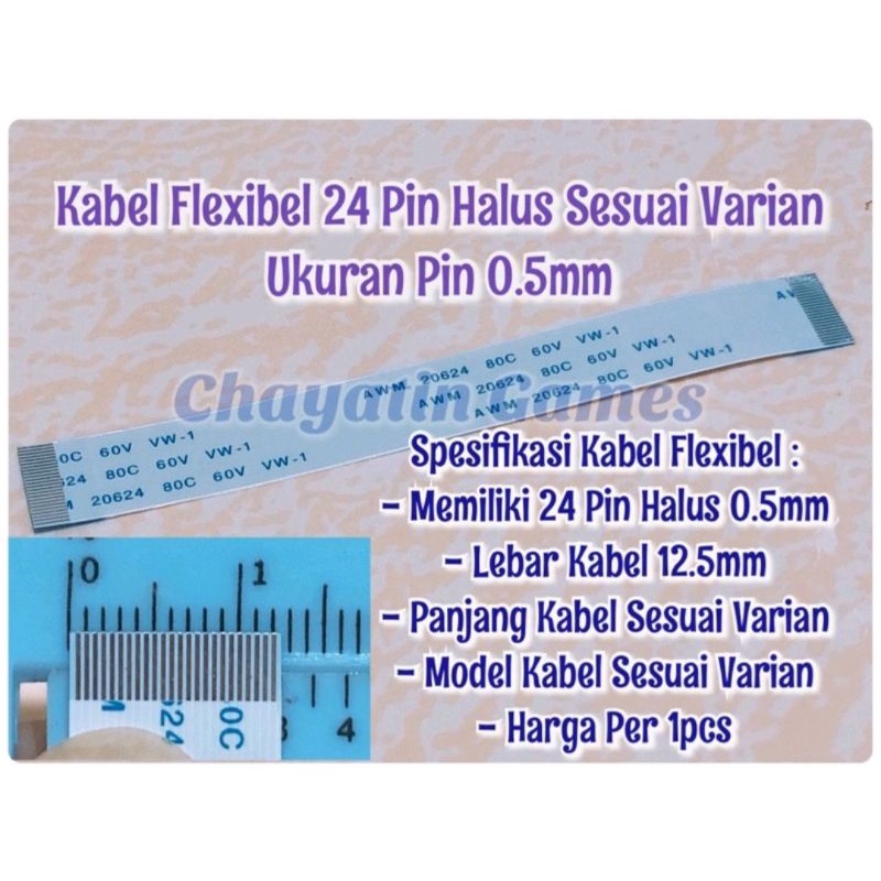 Kabel Fleksibel 24 Pin Halus Varian