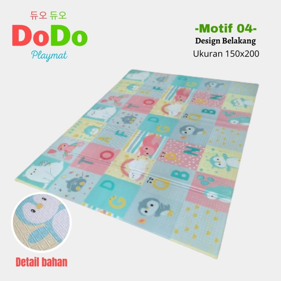 Karpet DODO Playmat Anak 150 X 200 KODE 04 BERUANG ABU-1