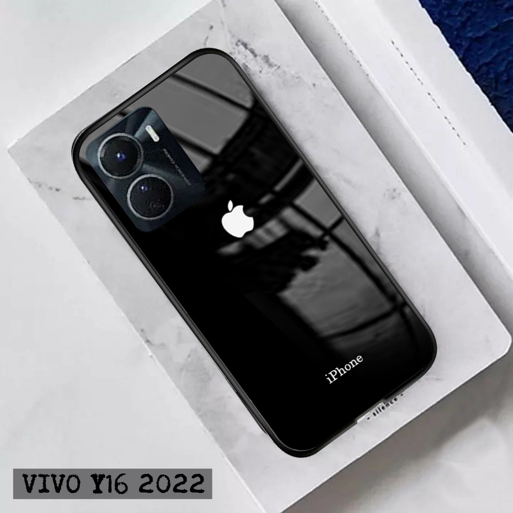 Softcase Glass Kaca VIVO Y16 2022 Terbaru [FC23] Case Motif VIVO Y16 2022 - Casing Hp VIVO Y16 2022 