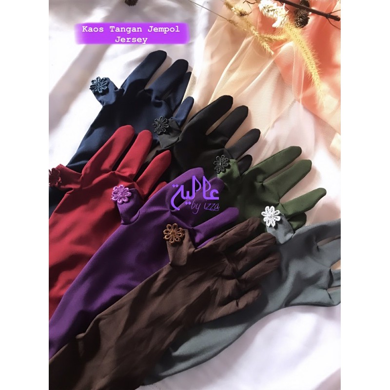 Sarung Tangan jempol - Kaos Tangan Muslimah - Sarung Tangan akhwat - Kaos Tangan Jempol Bolong