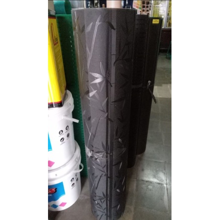 plastik plat fiber penutup pagar bambu maxilon spring warna coklat tua tebal 0,7mm tinggi 1meter